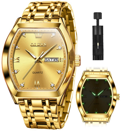 Montre OLEVS Homme — Élégance carrée, Charisme assuré